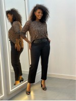 CALÇA ANA MALHA wave PRETA