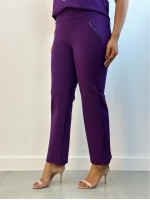 Calça marlene Malha Encorpada BERINGELA