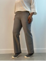 CALÇA ACÁCIA Malha Encorpada CINZA MESCLA