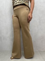 CALÇA sônia malha levemente encorpada castor