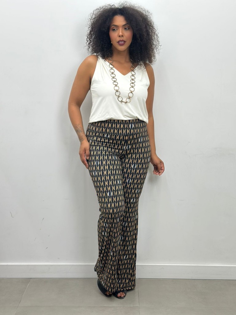 Calça Sônia fluity estampada