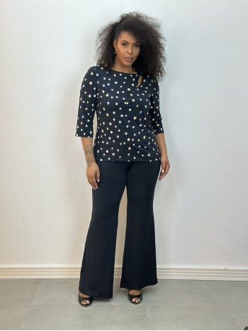 Calça Sônia fluity preta