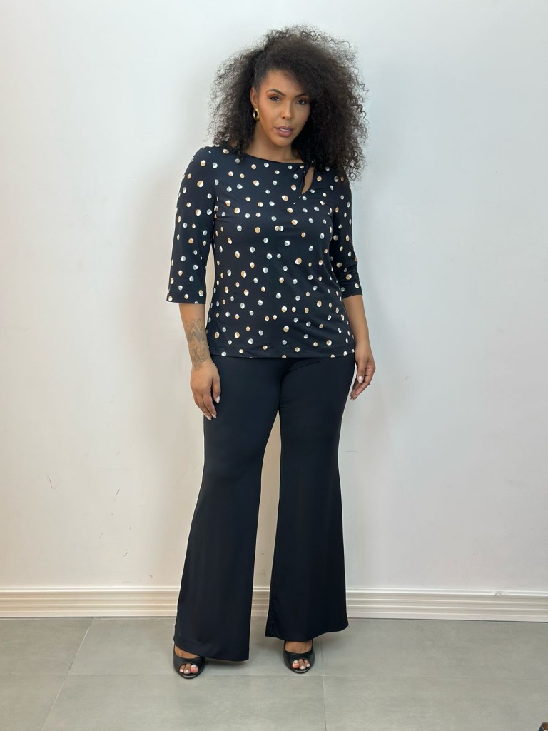 Calça Sônia fluity preta