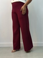 Calça Vera Malha levemente Encorpada marsala