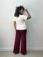 Calça Vera Malha levemente Encorpada marsala