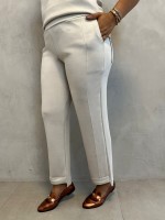 Calça Silvia Malha levemente Encorpada off-white