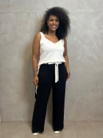 Calça marta Malha Levemente ENCORPADA preta