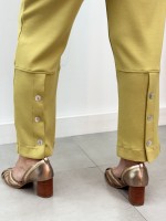Calça Antônia Malha levemente Encorpada Pistache