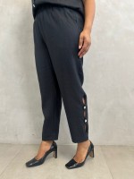 CALÇA bEATRIZ em LINHO PRETA