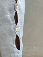 CALÇA bEATRIZ em LINHO azul bebê