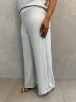 Calça Sabrina paetê prata