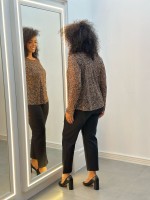 CALÇA ANA MALHA wave PRETA