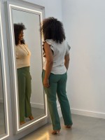 Calça Bella Malha Encorpada VERDE folha