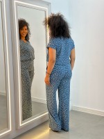 Calça flare fluity ESTAMPADA