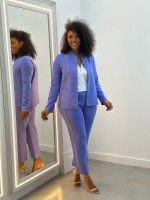 Calça Isa Malha Levemente ENCORPADA LAVANDA