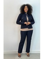 Calça Bella Malha Encorpada gelo