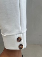Calça Bia Malha Encorpada off-white