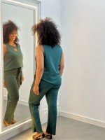 CALÇA LUMA malha wave verde petróleo