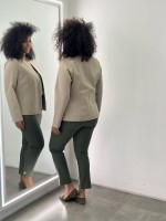 Calça New Violeta Malha Encorpada verde militar