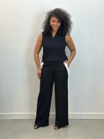 Calça Pamela Malha levemente encorpada preta