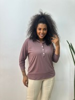 camisa fluity Estela rosa seco