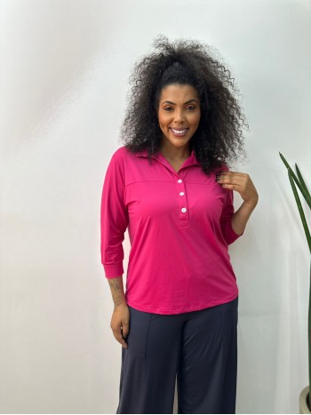 camisa fluity Estela cereja