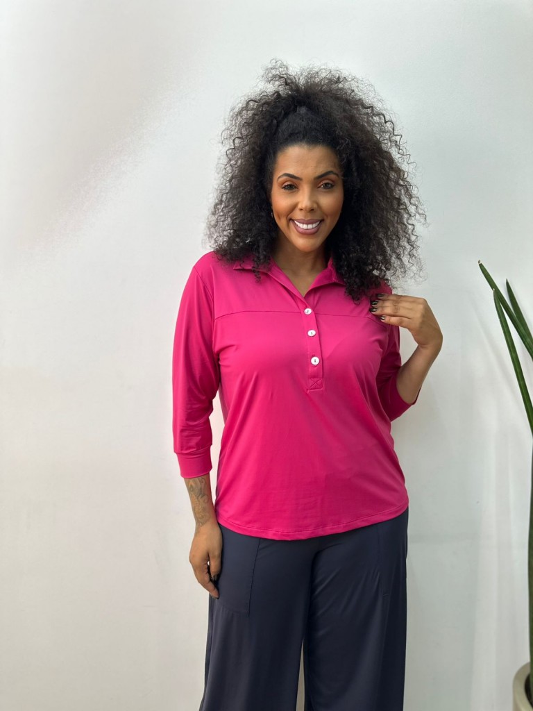 camisa fluity Estela cereja
