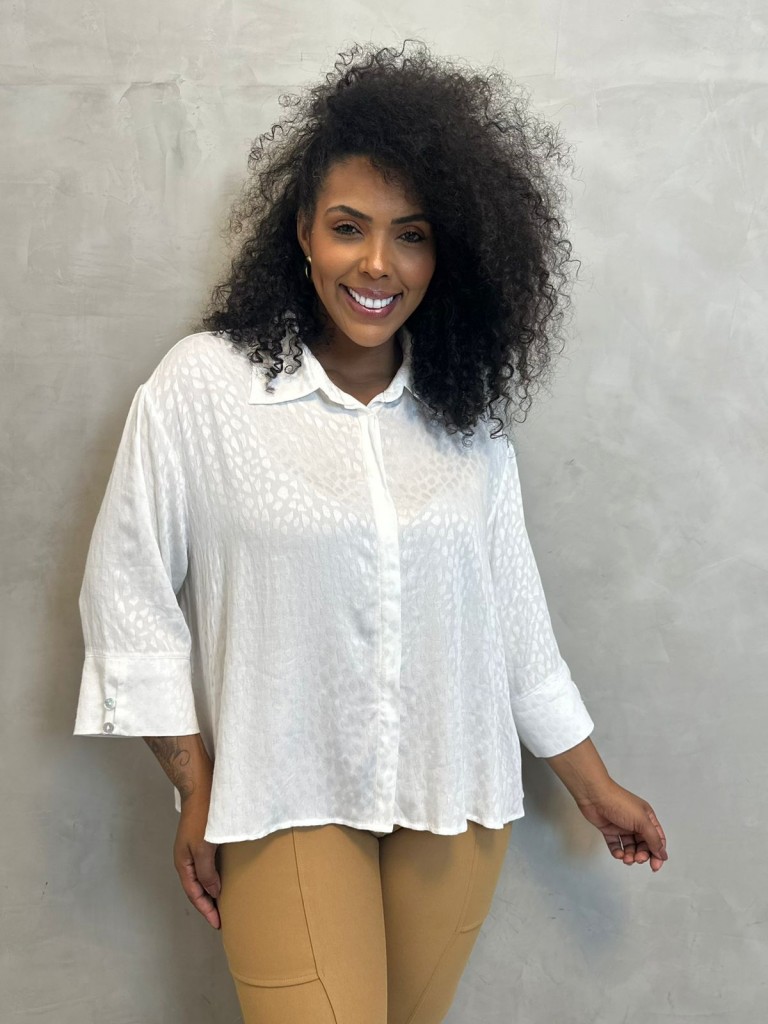 camisa natália viscose off-white