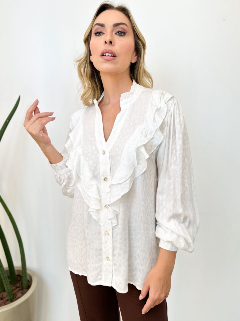 camisa mayara viscose off-white