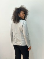 Casaqueto Júlia suede cinza