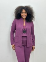 Casaco Erica boucle framboesa