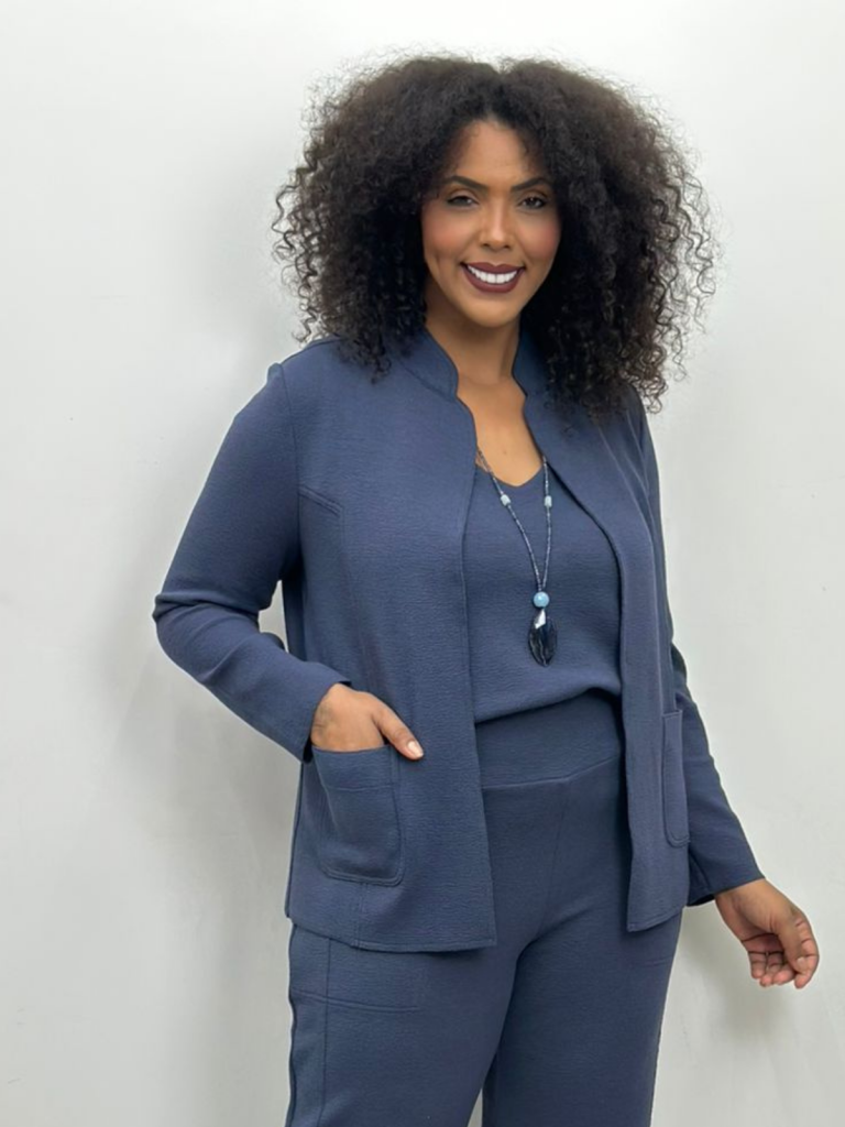 Casaco Erica boucle marinho