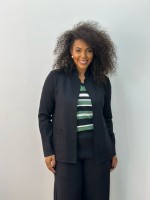 Casaco Erica MALHA LEVEMENTE Encorpada preto