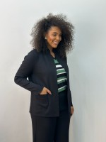 Casaco Erica MALHA LEVEMENTE Encorpada preto