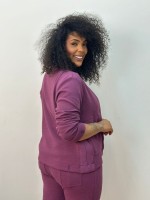 CASACO DENISE boucle framboesa