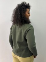 Jaqueta Marta Malha Encorpada verde militar