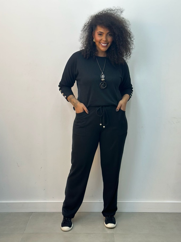 CONJUNTO lãzinha FÁBIA preto