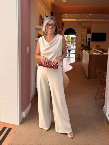 Conjunto paetê Sabrina prata