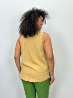 Regata Luciana Malha Levemente encorpada camelo