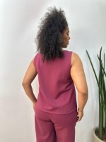 Regata Katia Malha encorpada framboesa