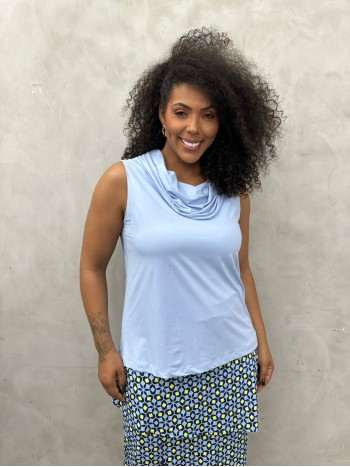 Regata Ju Paula fluity azul bebê
