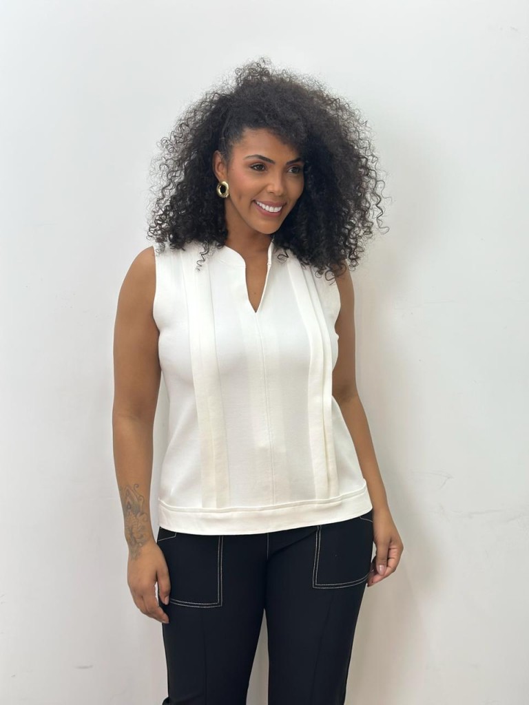 REGATA fabi Malha levemente encorpada off-white