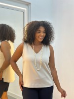 Regata Luciana Malha Levemente encorpada GELO