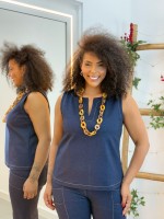 Regata Katia Malha jeans