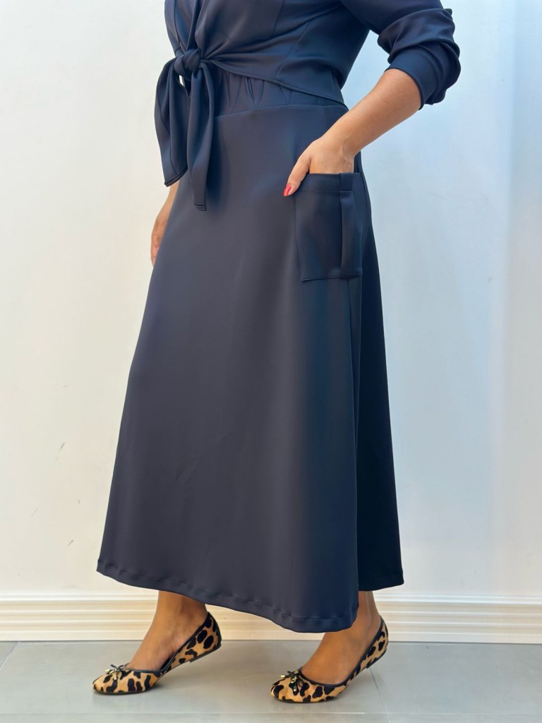 SAIA TATIANA MALHA WAVE PRETA