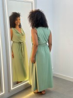 VESTIDO VALÉRIA DEGAGÊ VERDE