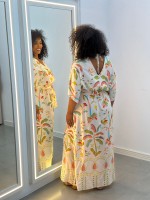 VESTIDO margareth longo viscose 