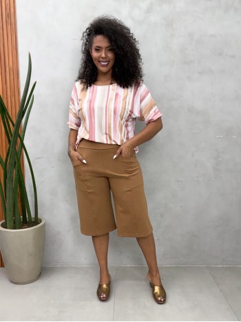 Bermuda Gina Malha levemente Encorpada CASTOR