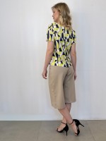 Bermuda Gina Malha Encorpada AREIA