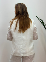 BLAZER LAIS em LINHO OFF-WHITE